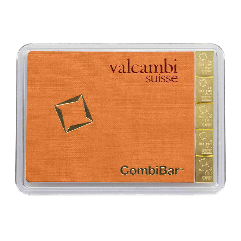 Valcambi CombiBar zlatý 5 x 1 g