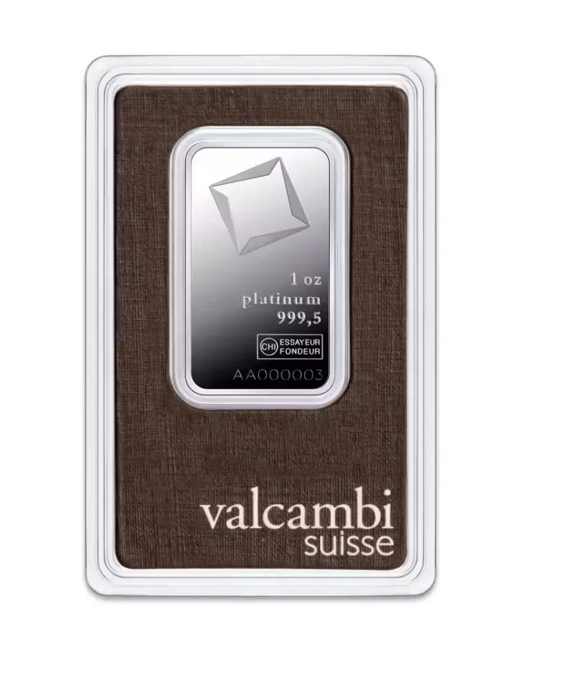 Valcambi platinová cihla 1 oz
