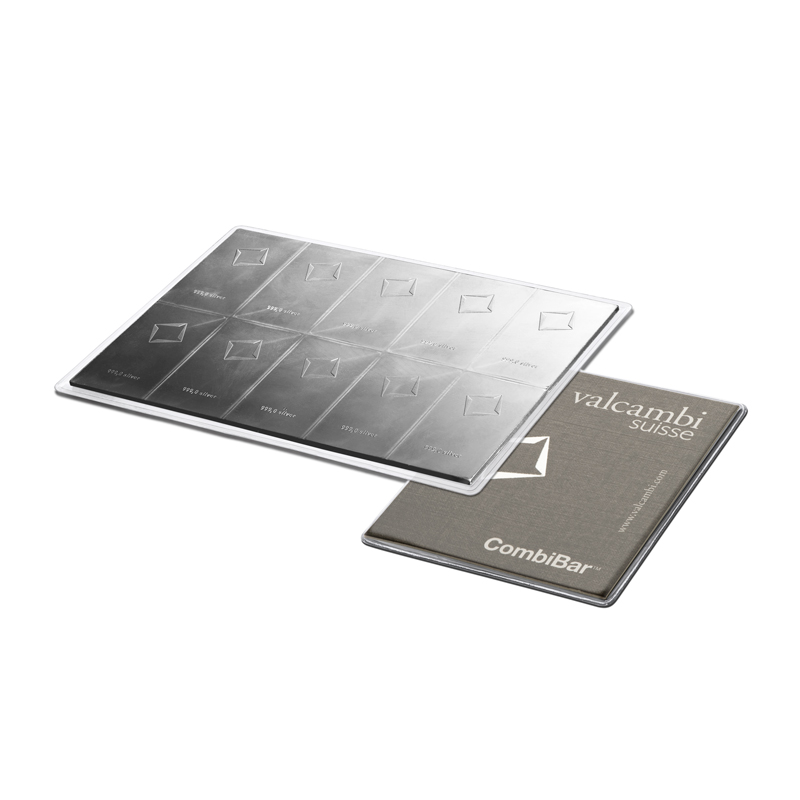 Valcambi CombiBar stříbrný 10 x 10 g