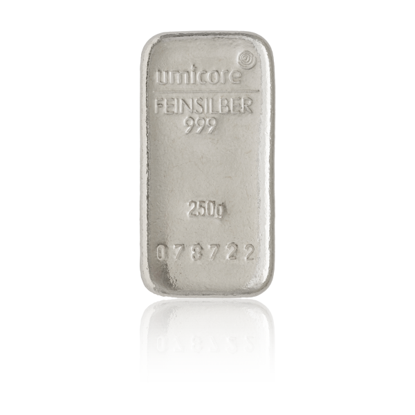 Umicore stříbrný slitek 250 g