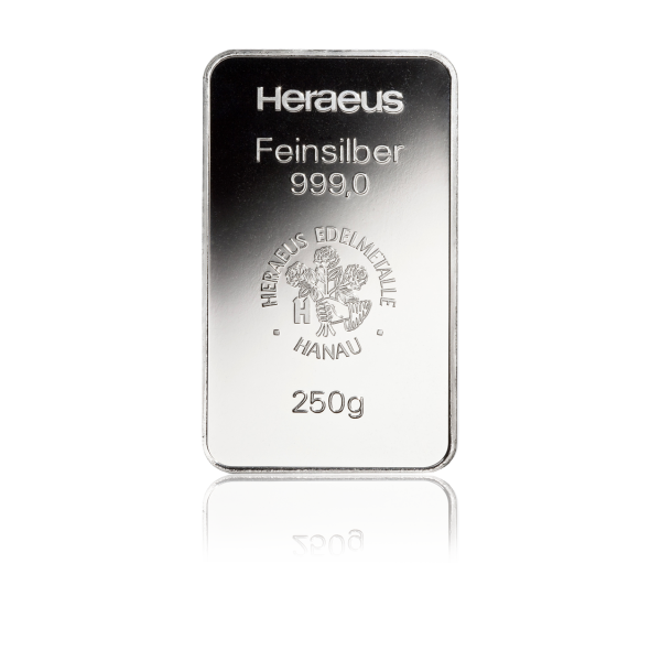 Argor Heraeus stříbrný slitek 250 g