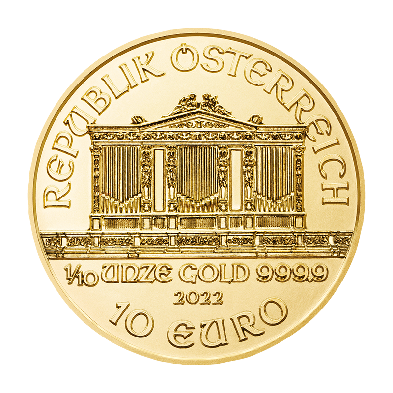 Zlatá mince Wiener Philharmoniker 1/10oz