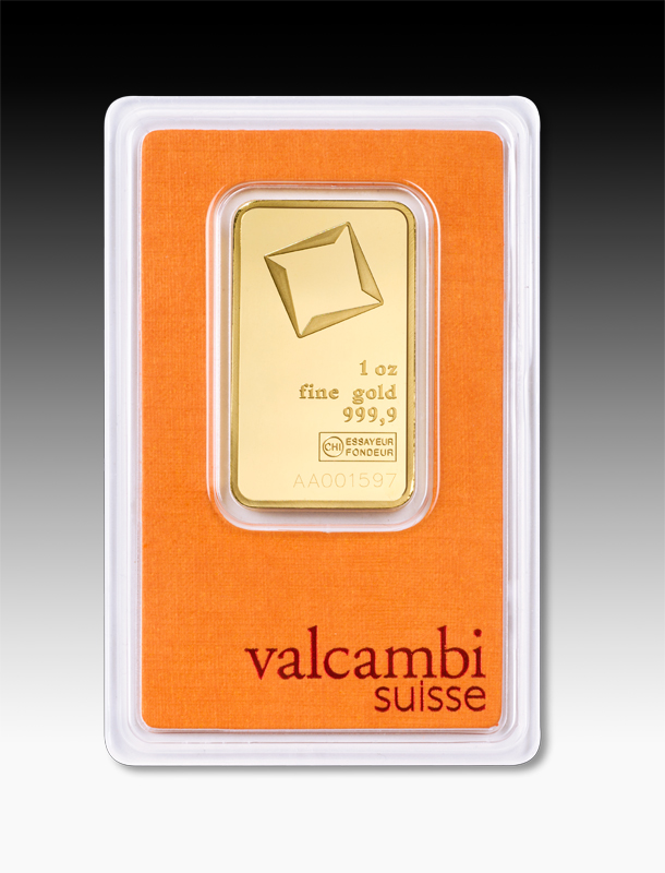 Valcambi Zlatý slitek 1 oz