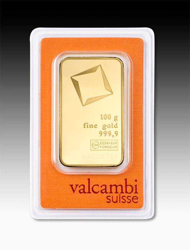Valcambi Zlatý slitek 100 g