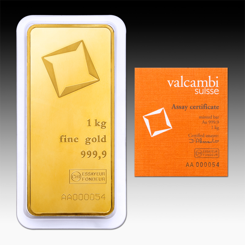 Valcambi Zlatý slitek 1 000 g