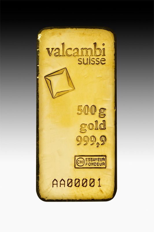 Valcambi Zlatá cihla 500 g