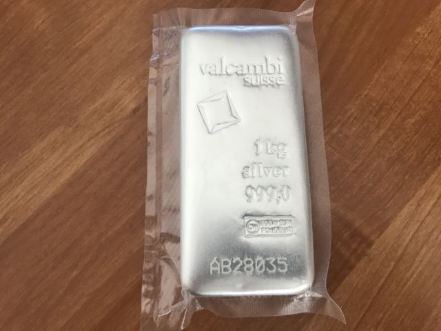Valcambi Stříbrný slitek 1 000 g