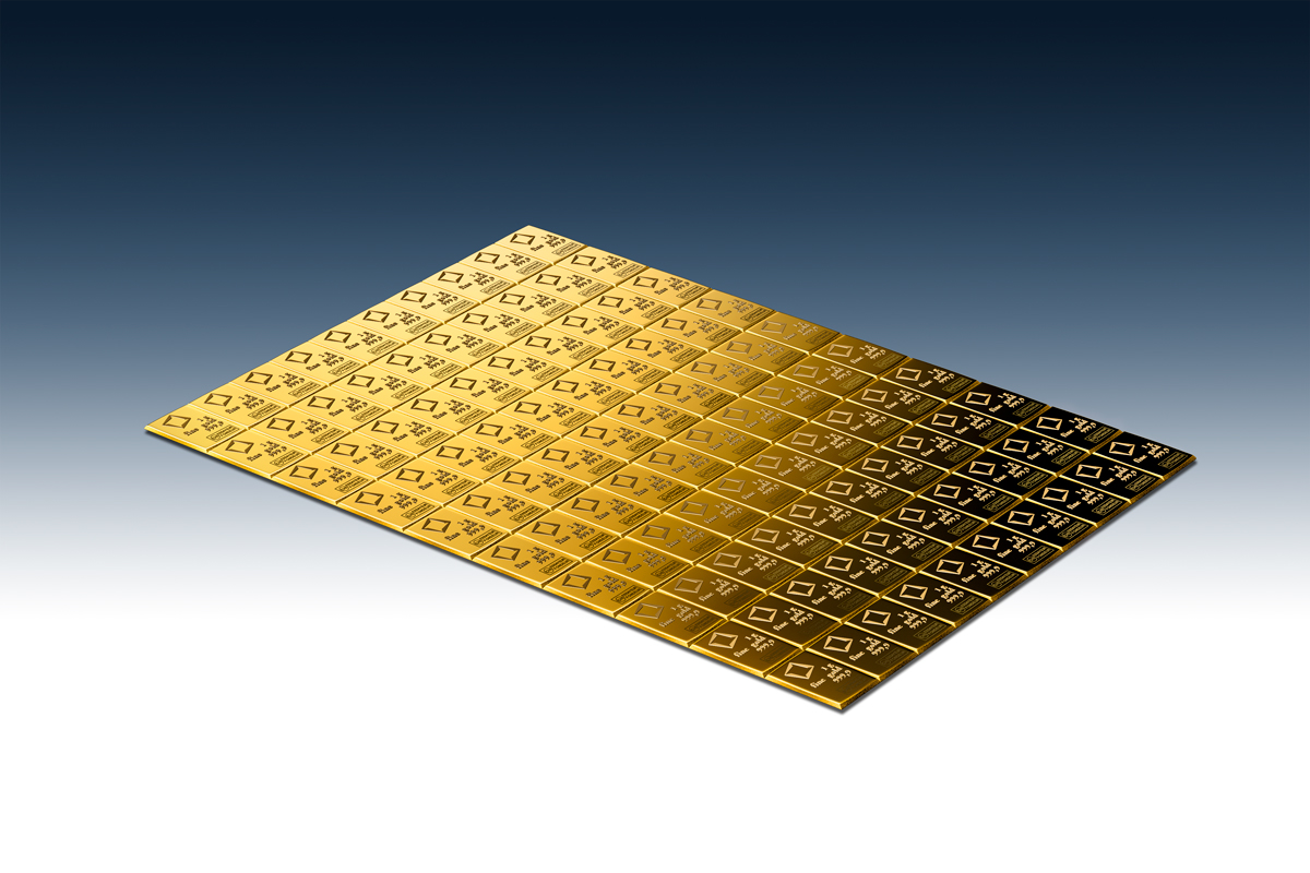 Valcambi CombiBar zlatý 100 x 1 g