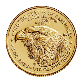 Zlatá mince American Eagle 1/10 oz