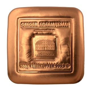 Měděný slitek 500g