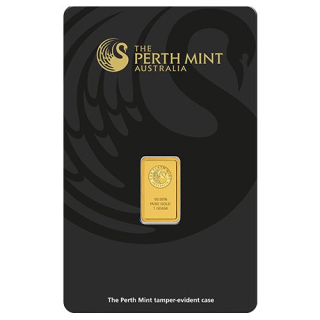 Zlatý slitek 1 g Perth Mint