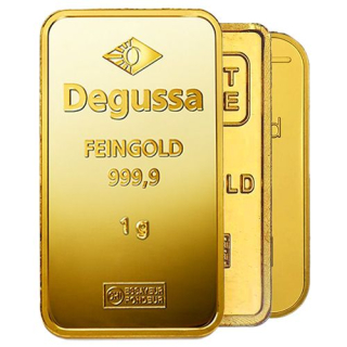 Zlatý slitek 1 g LBMA certifikát