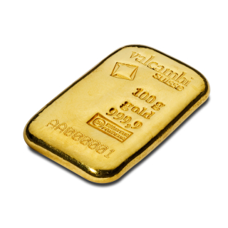 Valcambi Zlatá cihla 100 g