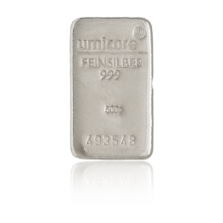 Umicore stříbrný slitek 500 g