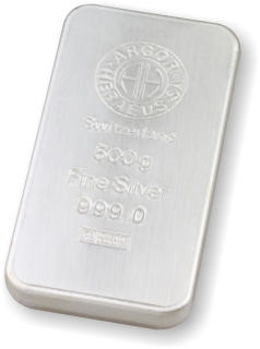 Argor Heraeus stříbrný slitek 500 g
